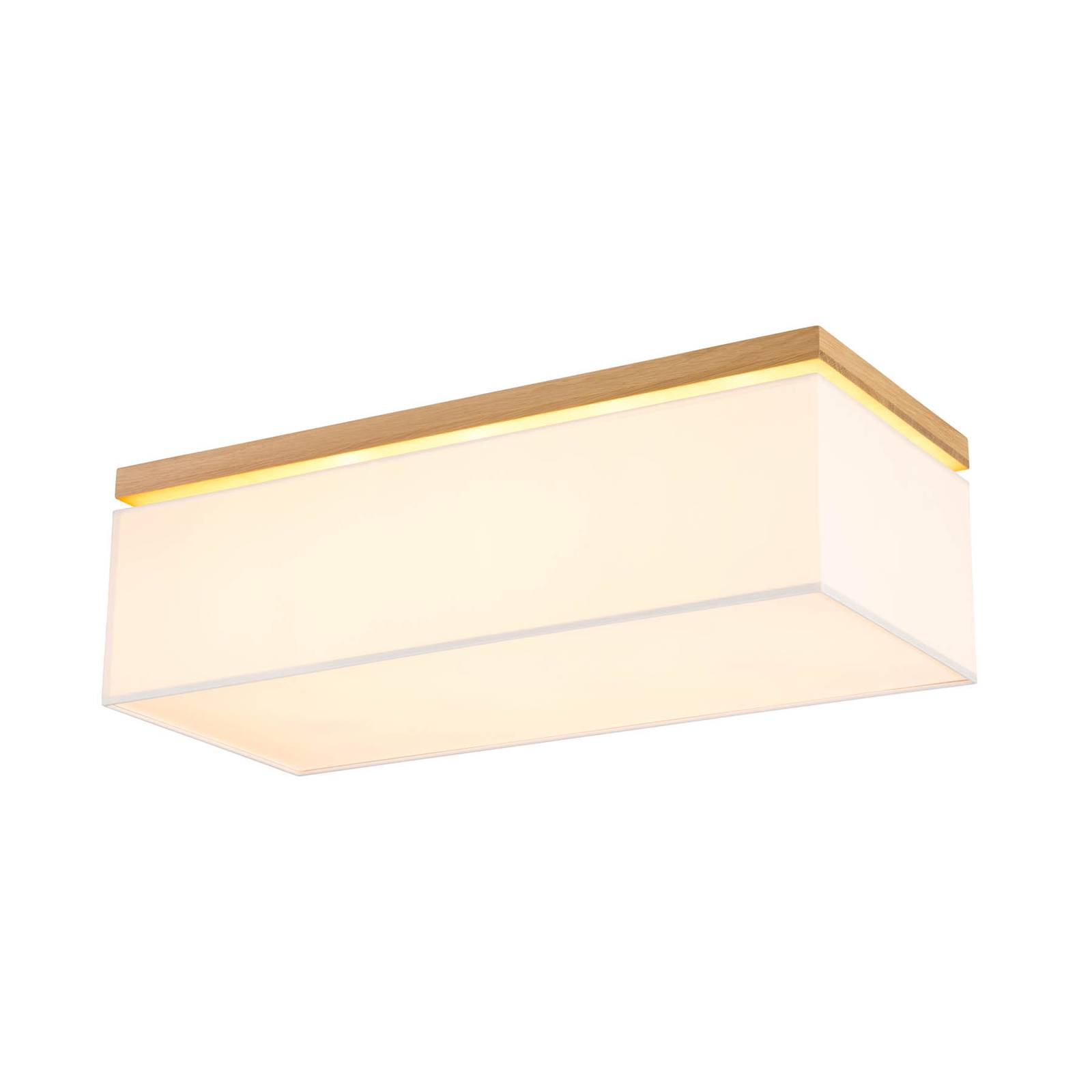 Taklampa Canvas, 70 cm x 30 cm, vit