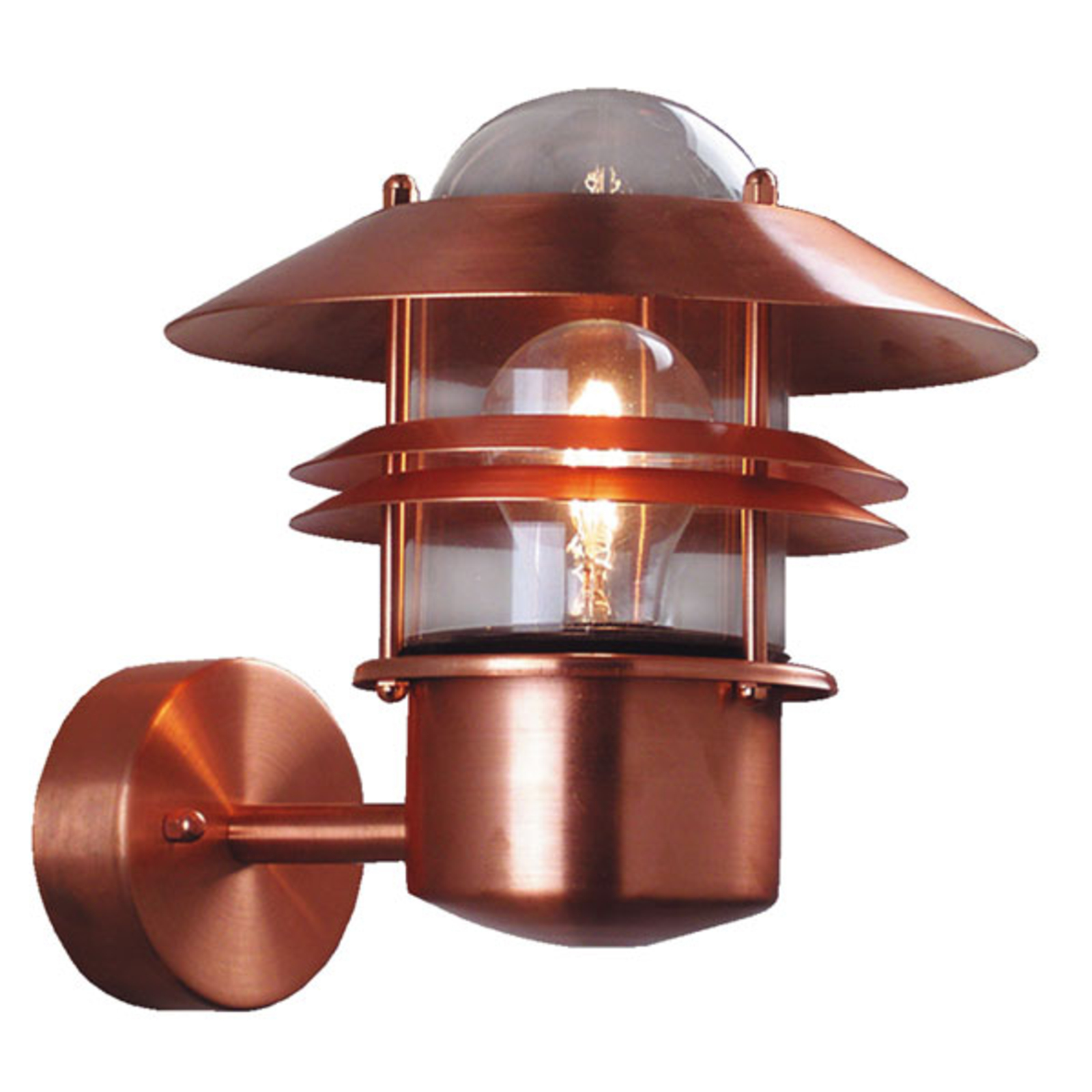 Blokhus outdoor wall lamp in copper