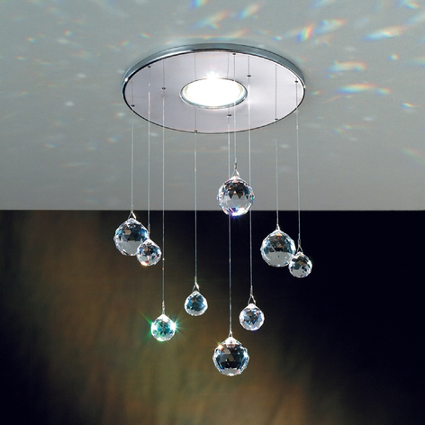 Einbaulampe Feng Shui mit Swarovski Elements chrom