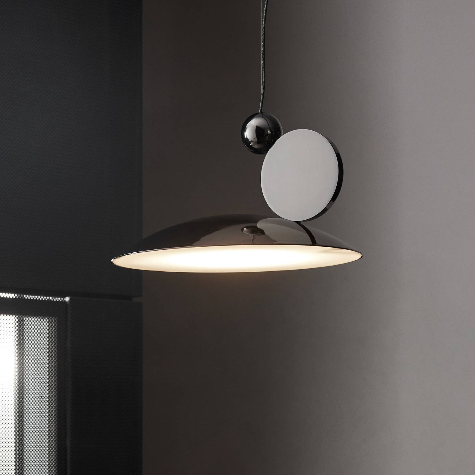 Lampa wisząca LED Equilibrium Ø 40cm czarny/nikiel