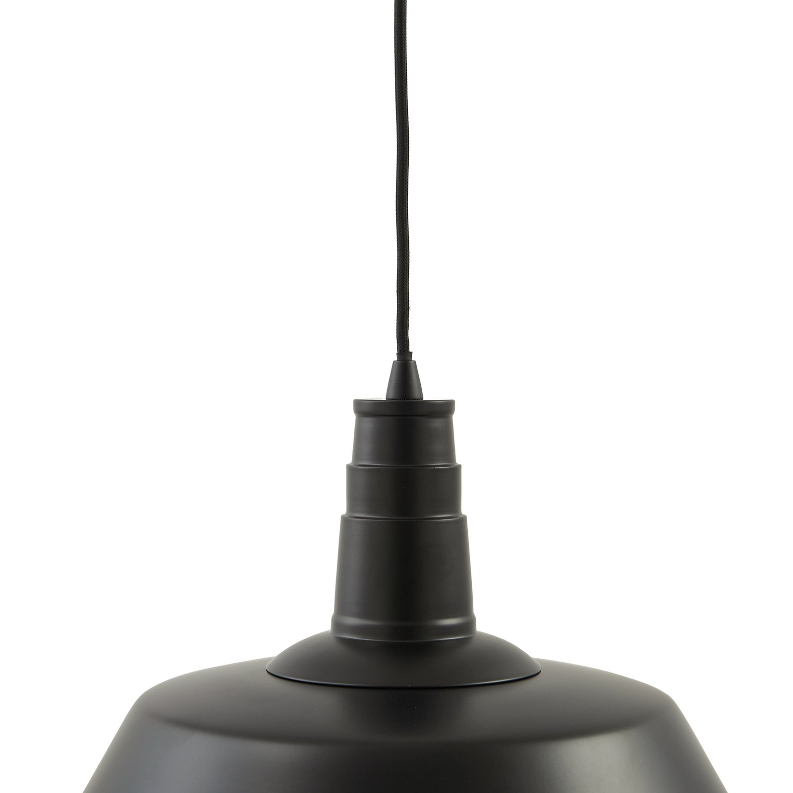 Lindby Laylan pendant light, black/white, Ø 36 cm, metal