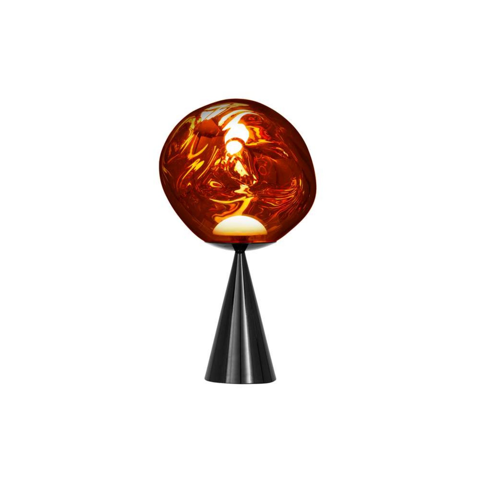 Melt Cone Fat Asztali Lámpa Copper/Black - Tom Dixon