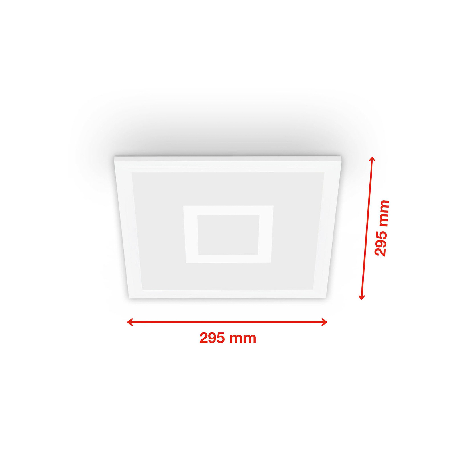 Panel LED Centerlight blanco CCT remoto RGB 30x30cm