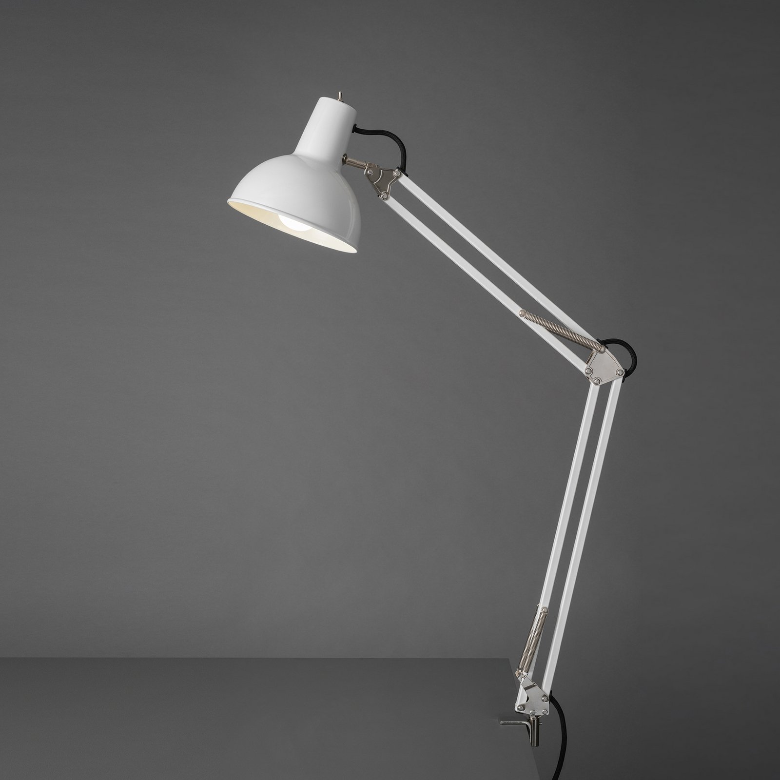 midgard Federzug table lamp with a clamp