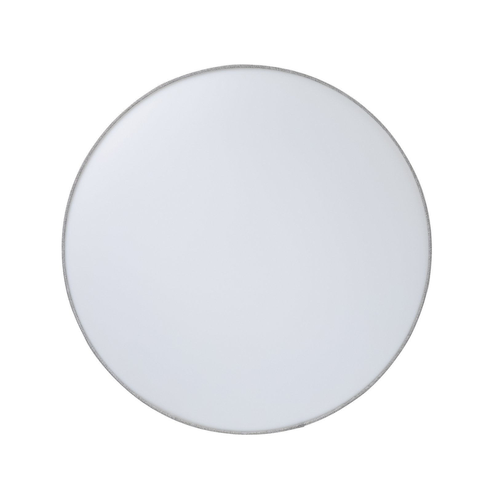 Graue Deckenlampe Pasteri mit Leinenschirm 76 cm