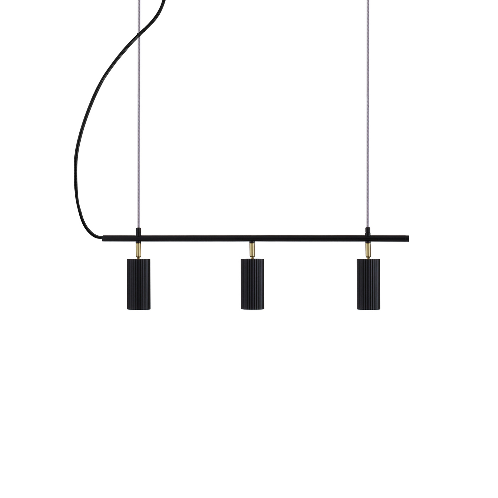 Globen Lighting hanglamp Hubble 3 zwart, lengte 75 cm, 3-lamps Globen Lighting hanglamp Hubble 3 zwart, lengte 75 cm, 3-lamps