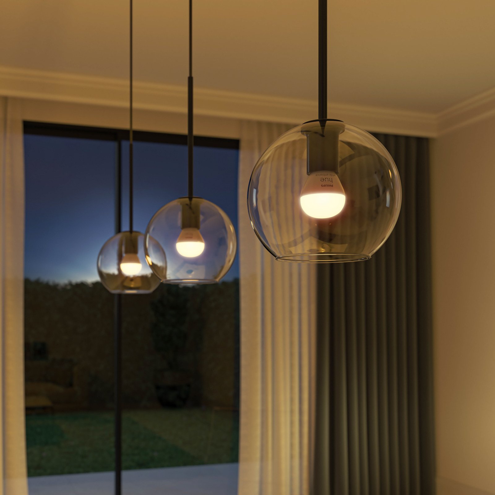 Pære Philips Hue White&Amb. 5,1W Luster Tropfen 2 pack. E14 - Philips Hue