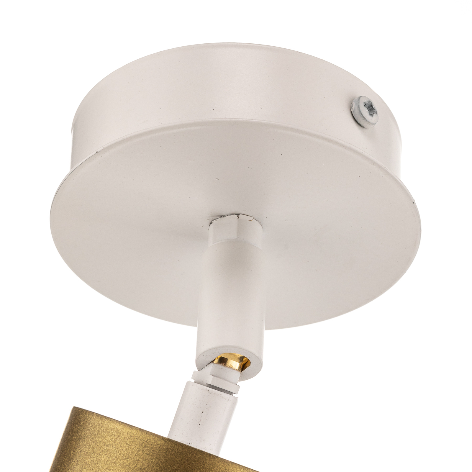 Zen 1 ceiling spotlight, 1-bulb, white/gold 