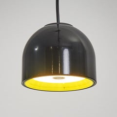 FLOS Wan S - lámpara colgante negra, pequeña