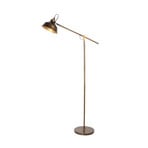 Candeeiro de pé Nove, bronze, metal, E27