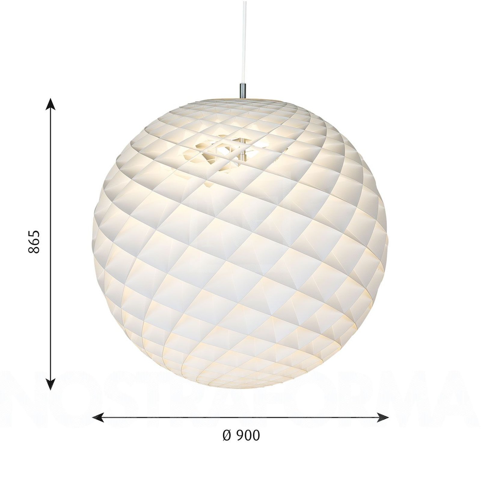 Patera 900 Lustră Pendul White - Louis Poulsen