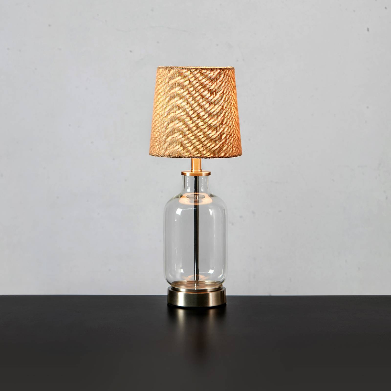markslöjd lampe à poser costero, transparent/nature, 43 cm