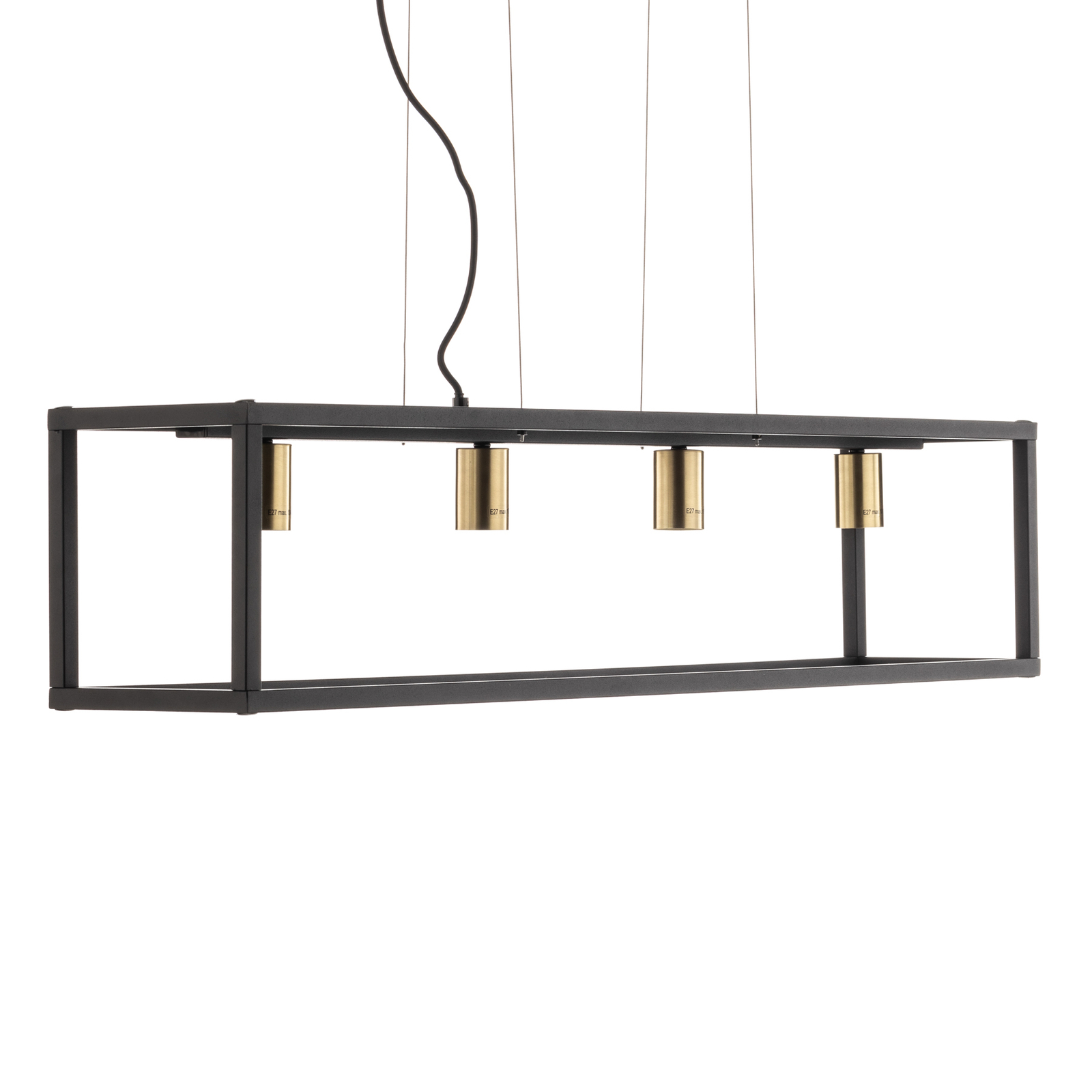 Lindby Ubanio hanging light, lampshade-free, steel