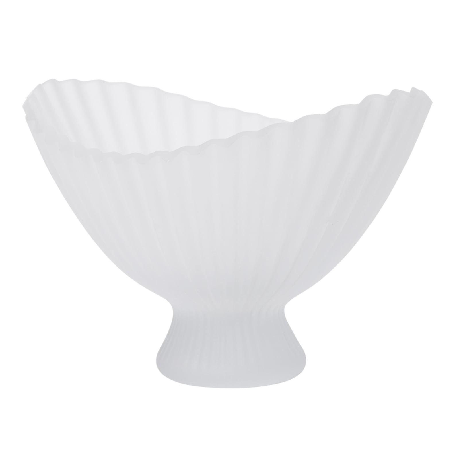 FOUNTAIN Bowl, height 19 cm, frosted glass - LIVING