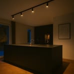 Calex Schienenset, 4 GU10-Spots, schwarz, Länge 2 m, Metall