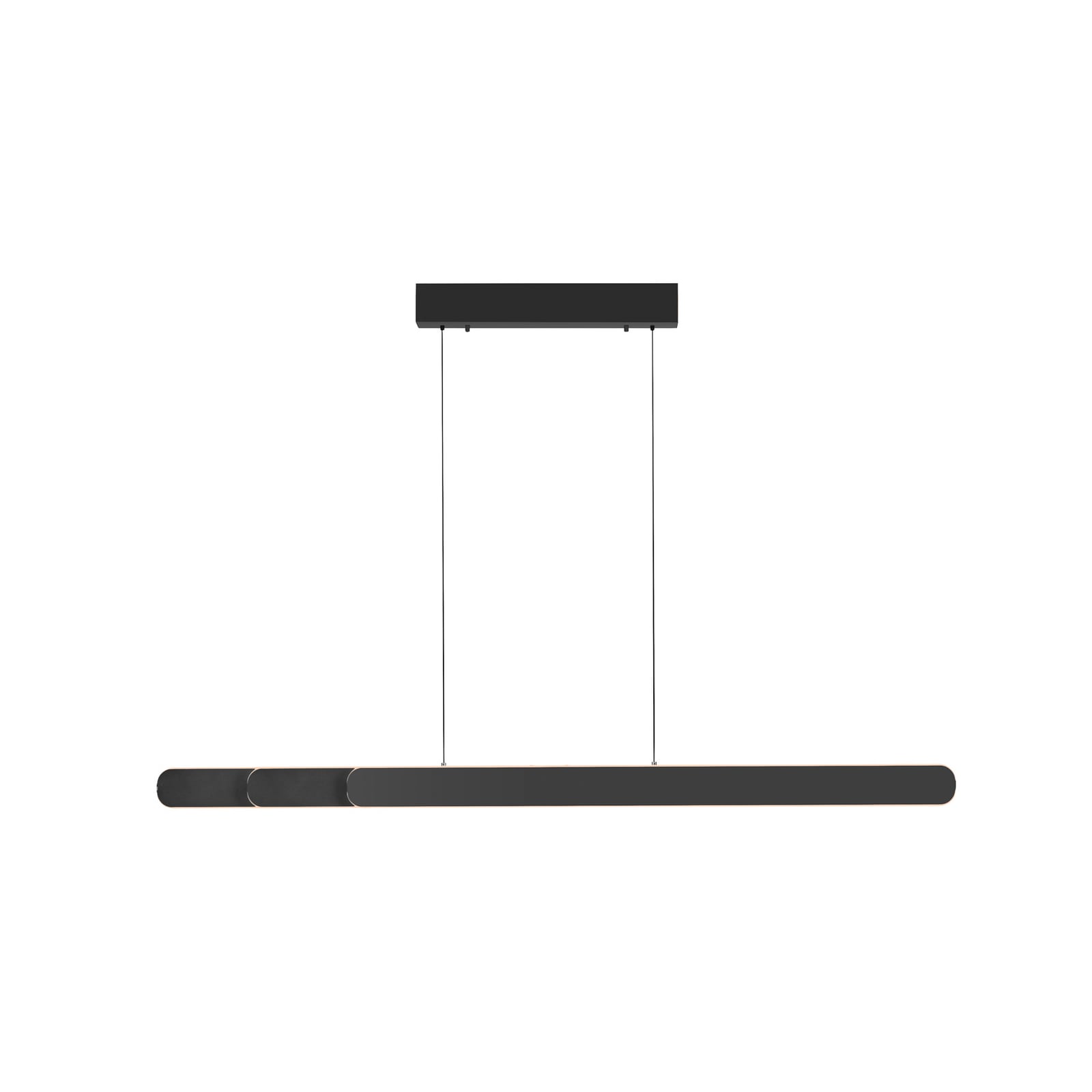 LED-riippvalgusti ADRIANA ROUND, must, pikkus 160 cm, metall, CCT