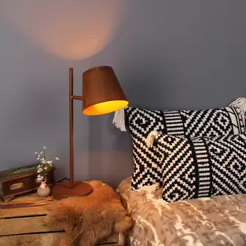 Lampe de chevet en bois | Lampe de table en bois - Texas