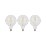 LED filamenti E27 8W 2.700K G125 globe 3x