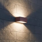 Ideal Lux applique da esterno Andromeda caffè, larghezza 22 cm, alluminio