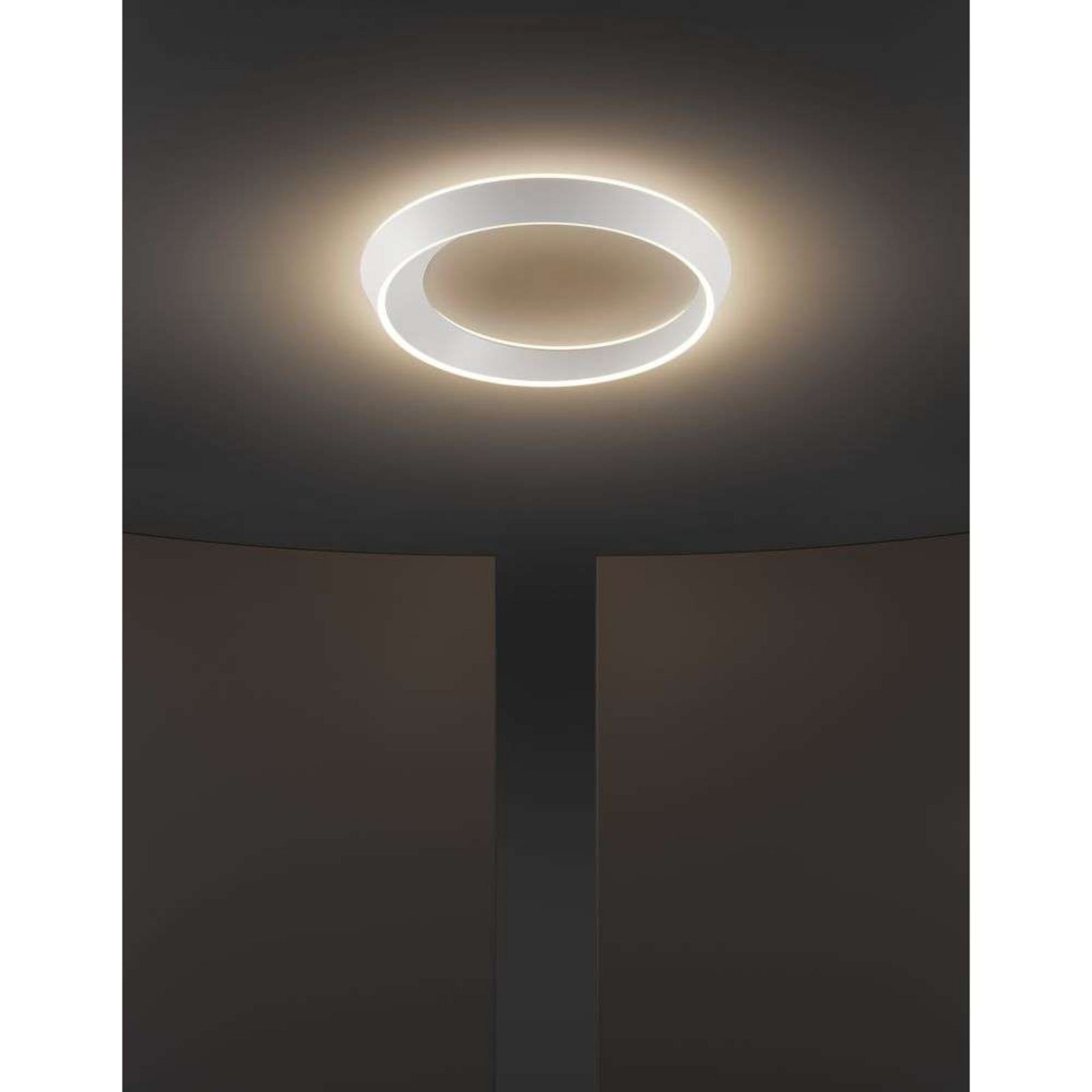 Tidal 60 Plafond 3000K Matt Vit Lodes - Sovrum - Aluminium - Ring