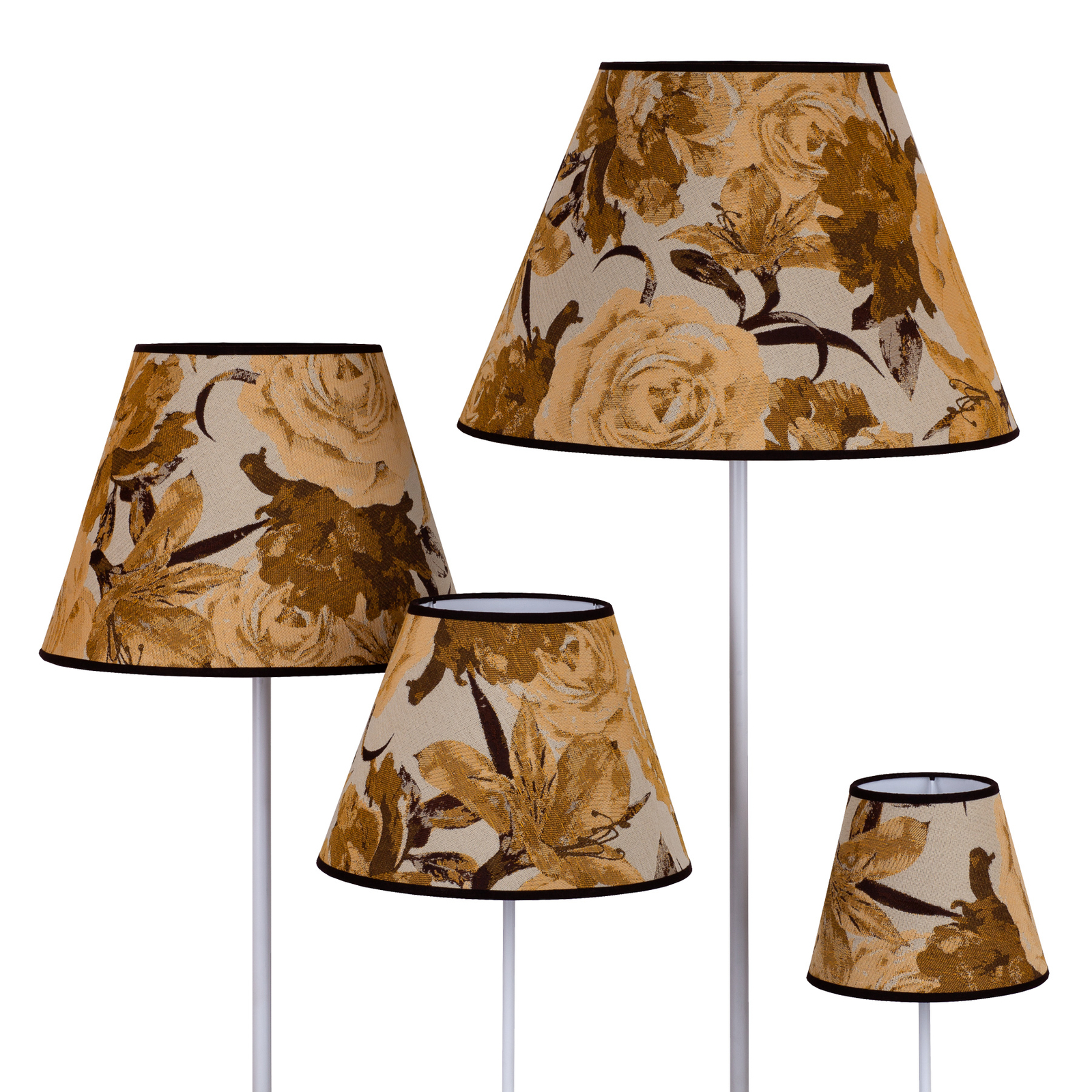 Sofia lampshade height 31 cm floral yellow