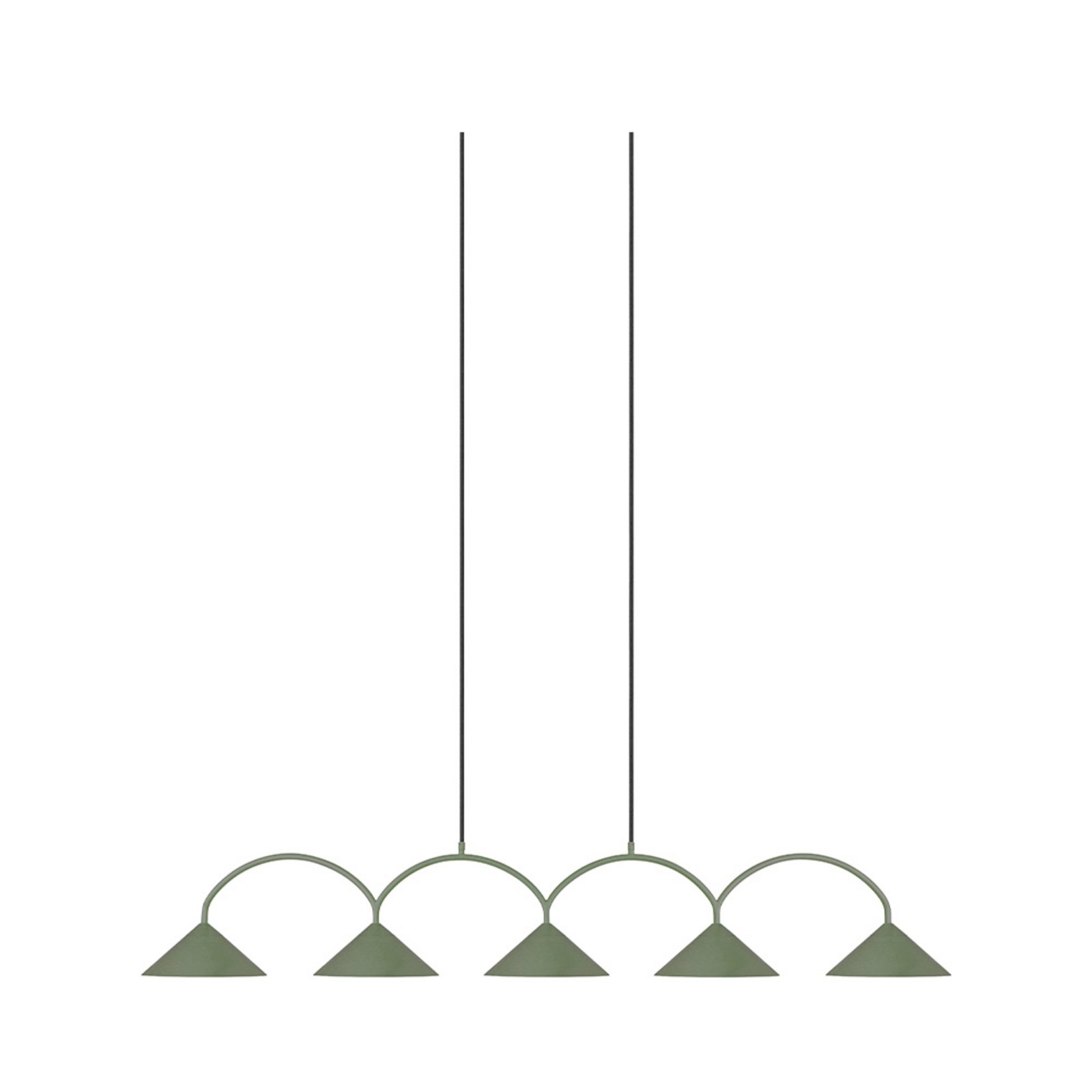 Curve 5 Pendelleuchte Grün - Globen Lighting