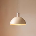 Lampada a sospensione Oslo, color sabbia, metallo, Ø 34 cm, E27
