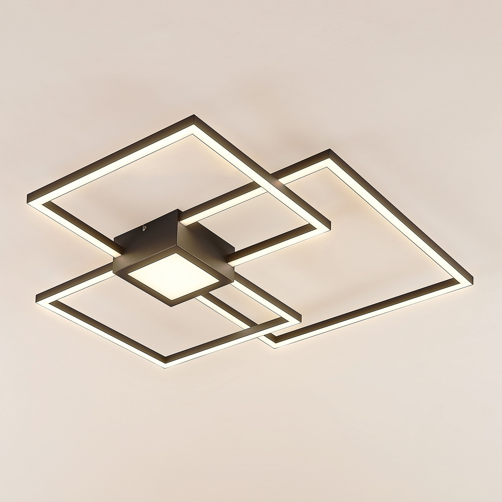 Lindby Duetto LED Deckenlampe, anthrazit, 38 W Lindby Duetto LED Deckenlampe, anthrazit, 38 W