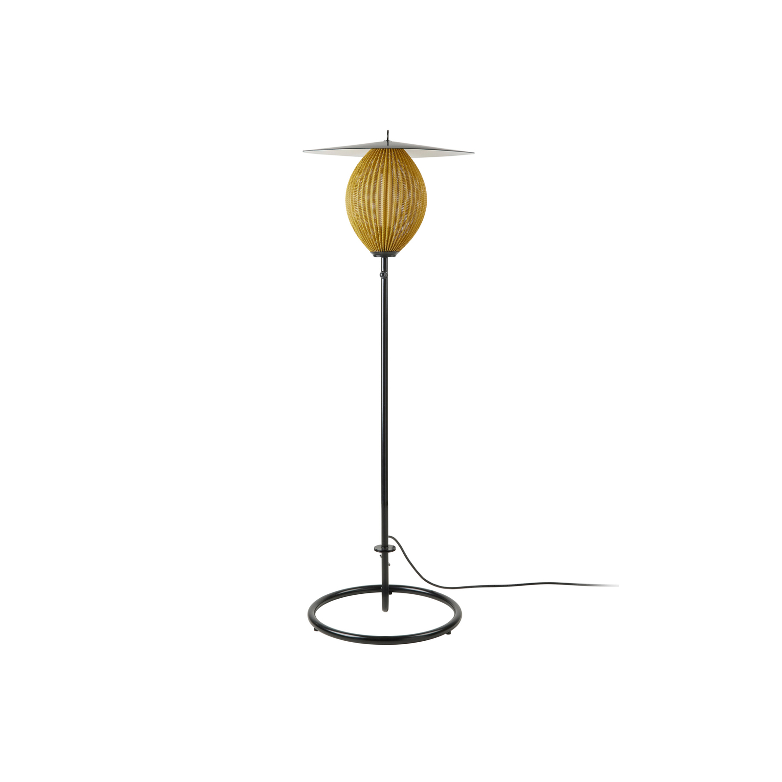 Satellite Utendørs Gulvlampe Mustard Gold/Black - GUBI