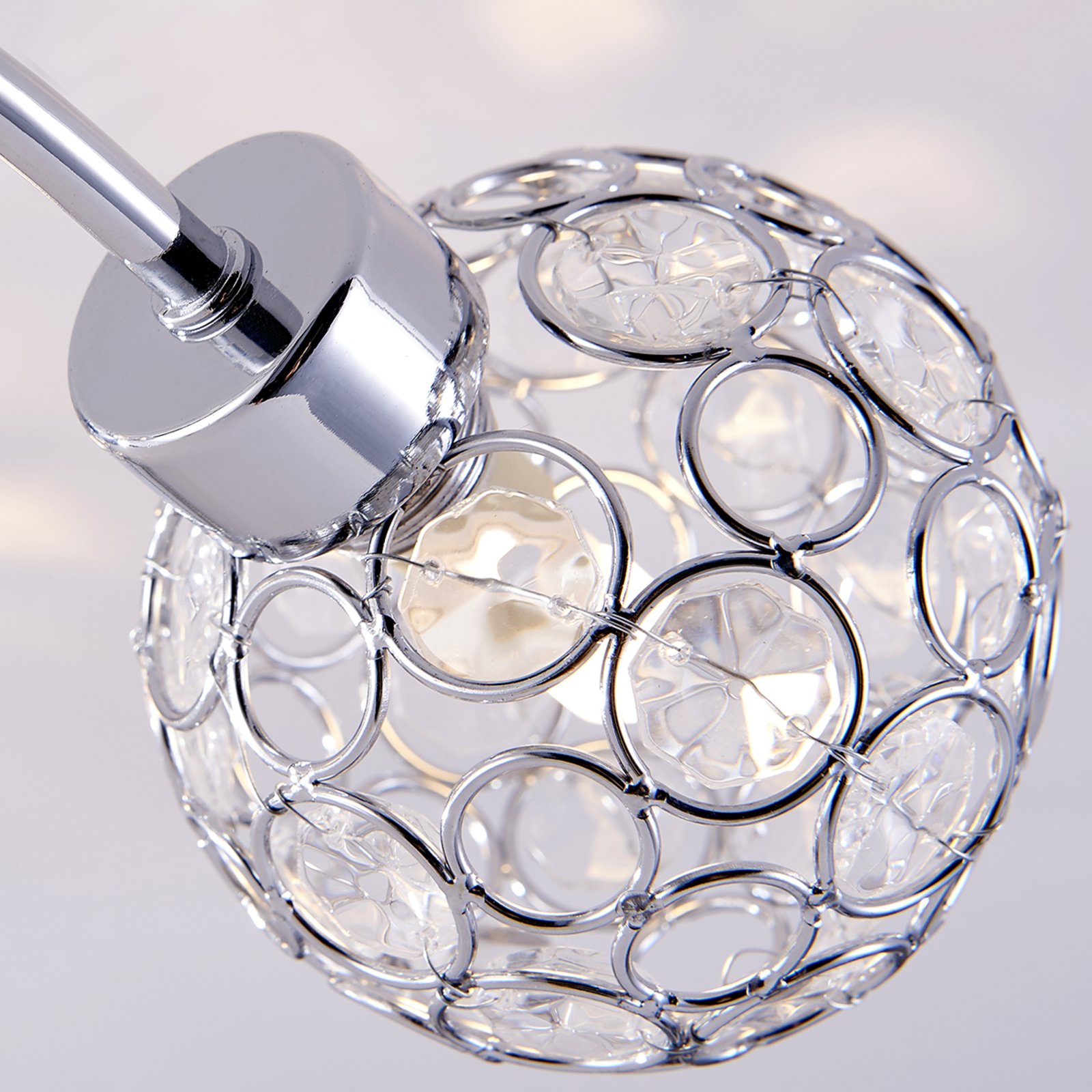 Tyron Deckenleuchte Chrome/Clear - Lindby