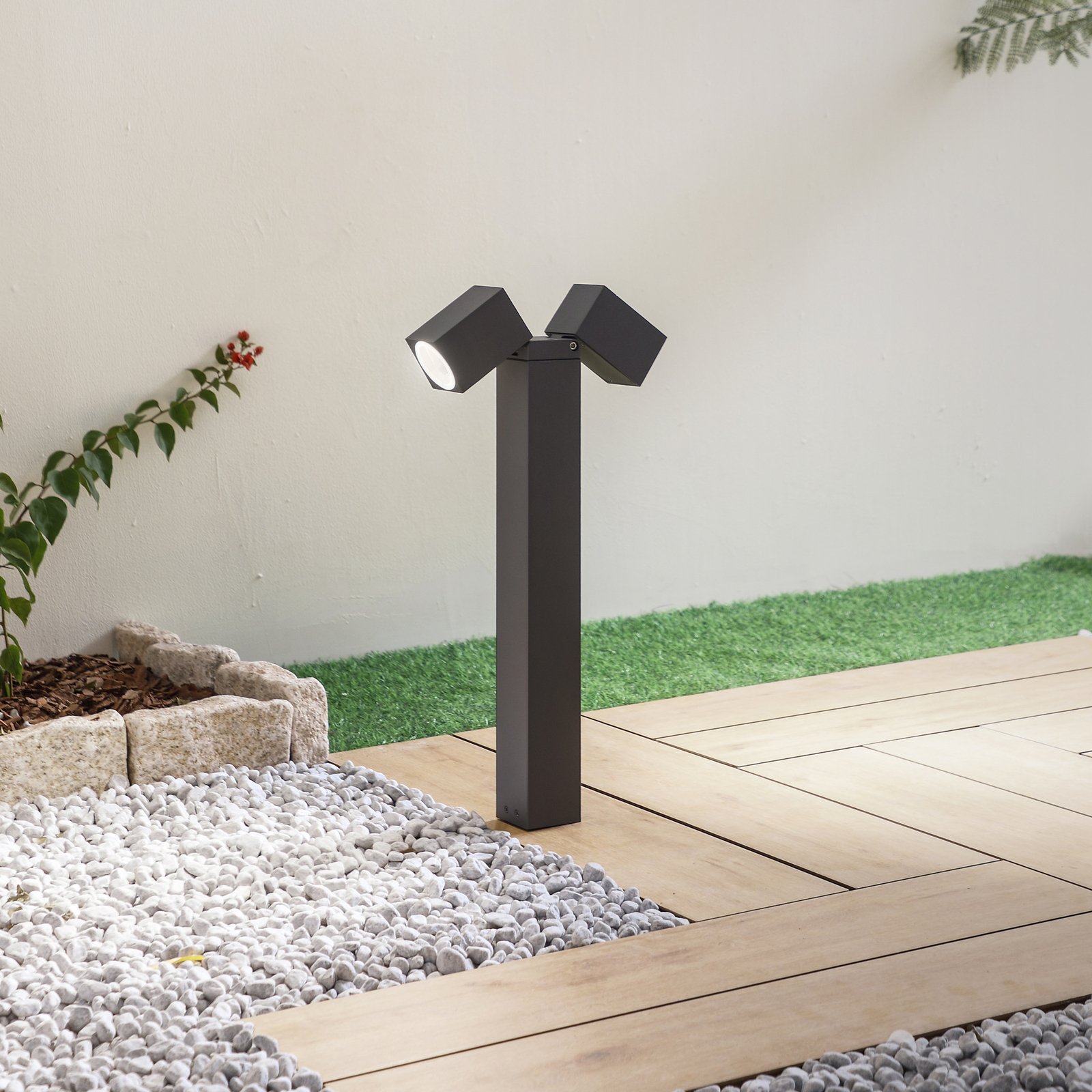 Othil 2 Poller H50 Grau - Lindby