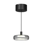 LED pakabinamas šviestuvas „FLOAT“, pilkos ir juodos spalvos, skersmuo 20 cm,