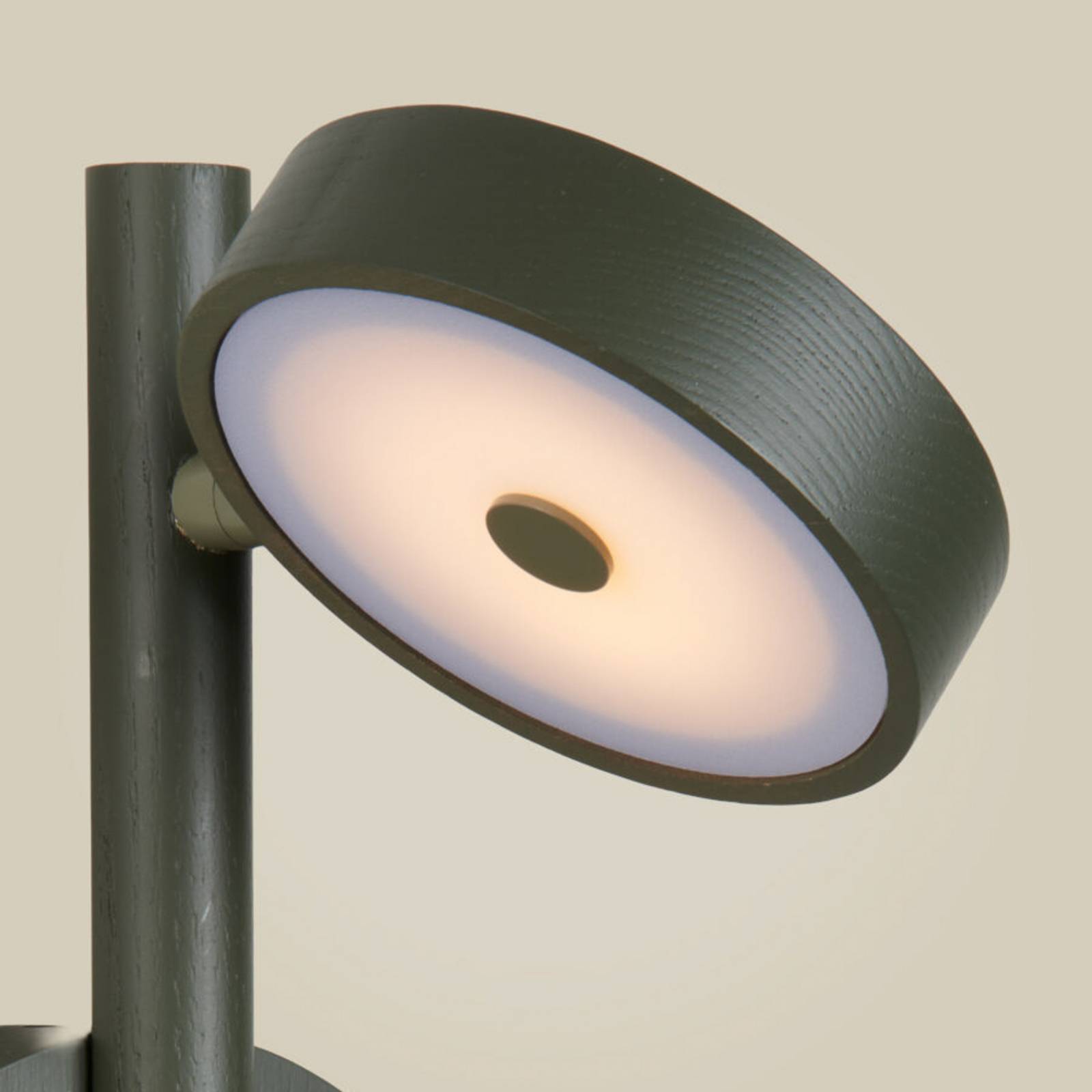  Good & Mojo Good & Mojo Led-wandlampe Okinawa, Grün, Stecker, Holz 