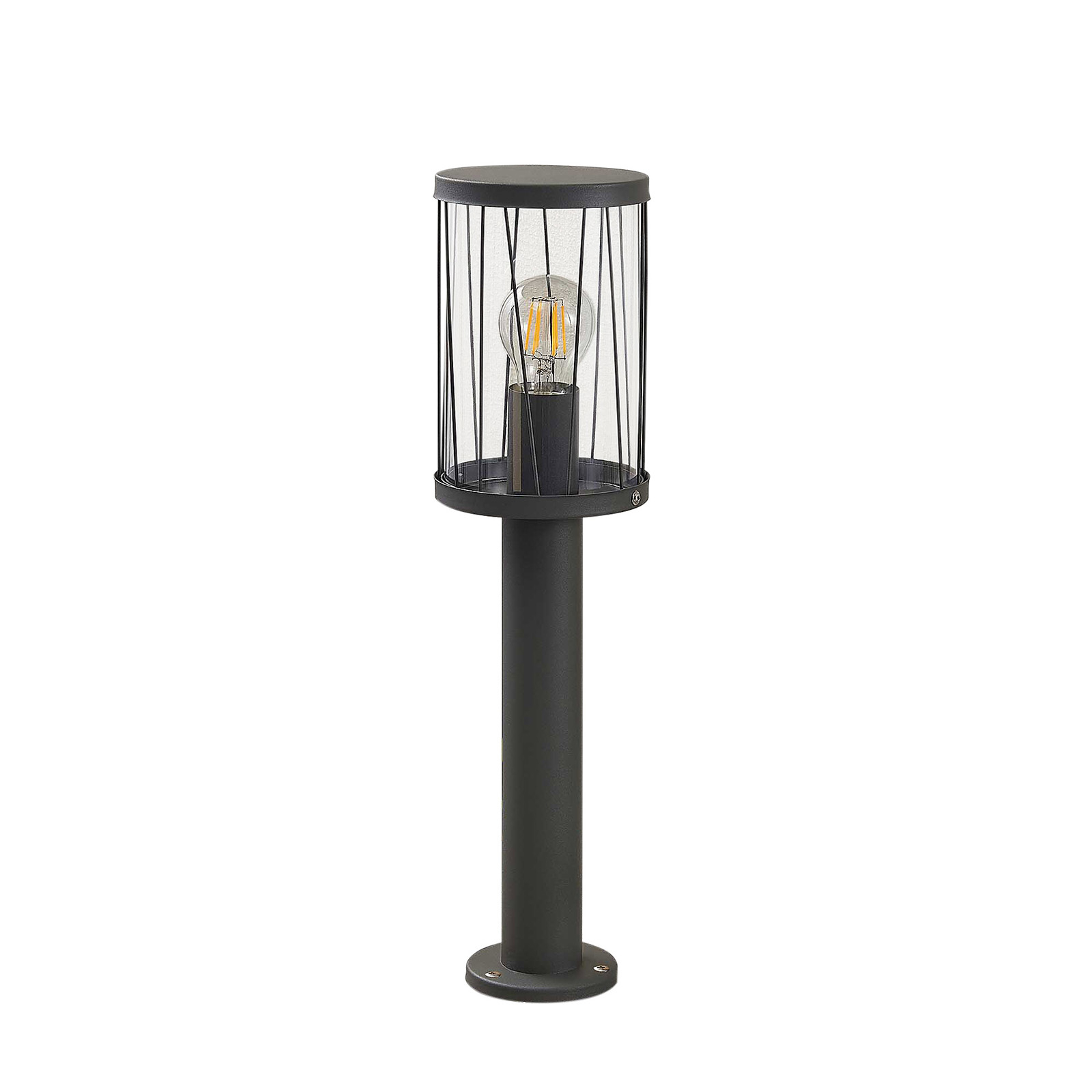 Yonan Udendørs Pullert H60 Dark Grey/Clear - Lindby