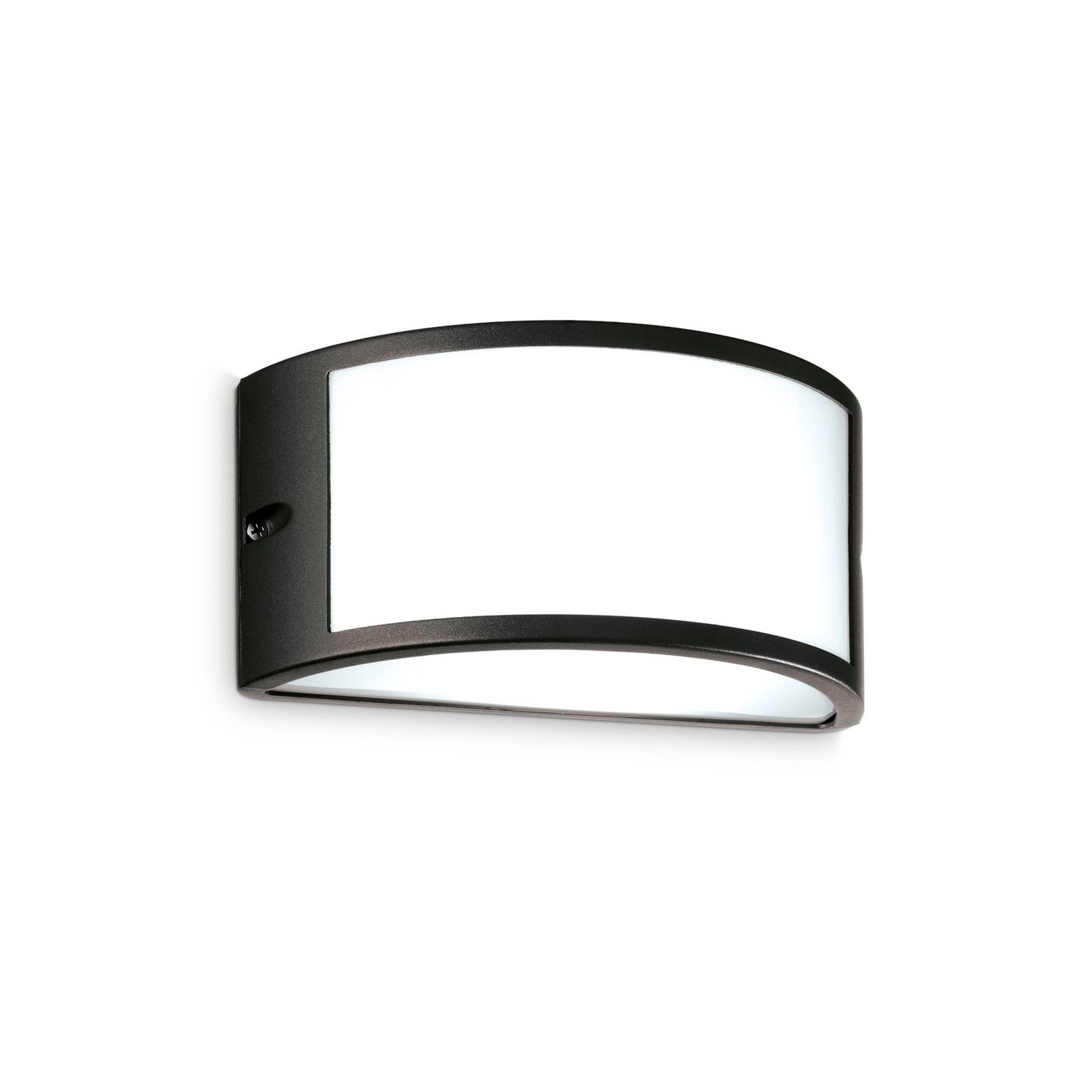 Ideal Lux Kinkiet zewnętrzny Rex 1, czarny, aluminium, IP44, E27