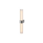 Applique murale double LED Lygant, chrome, IP44, aluminium, verre - SLV