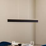 Lucande Stigis LED függő lámpa, hosszúkás fekete