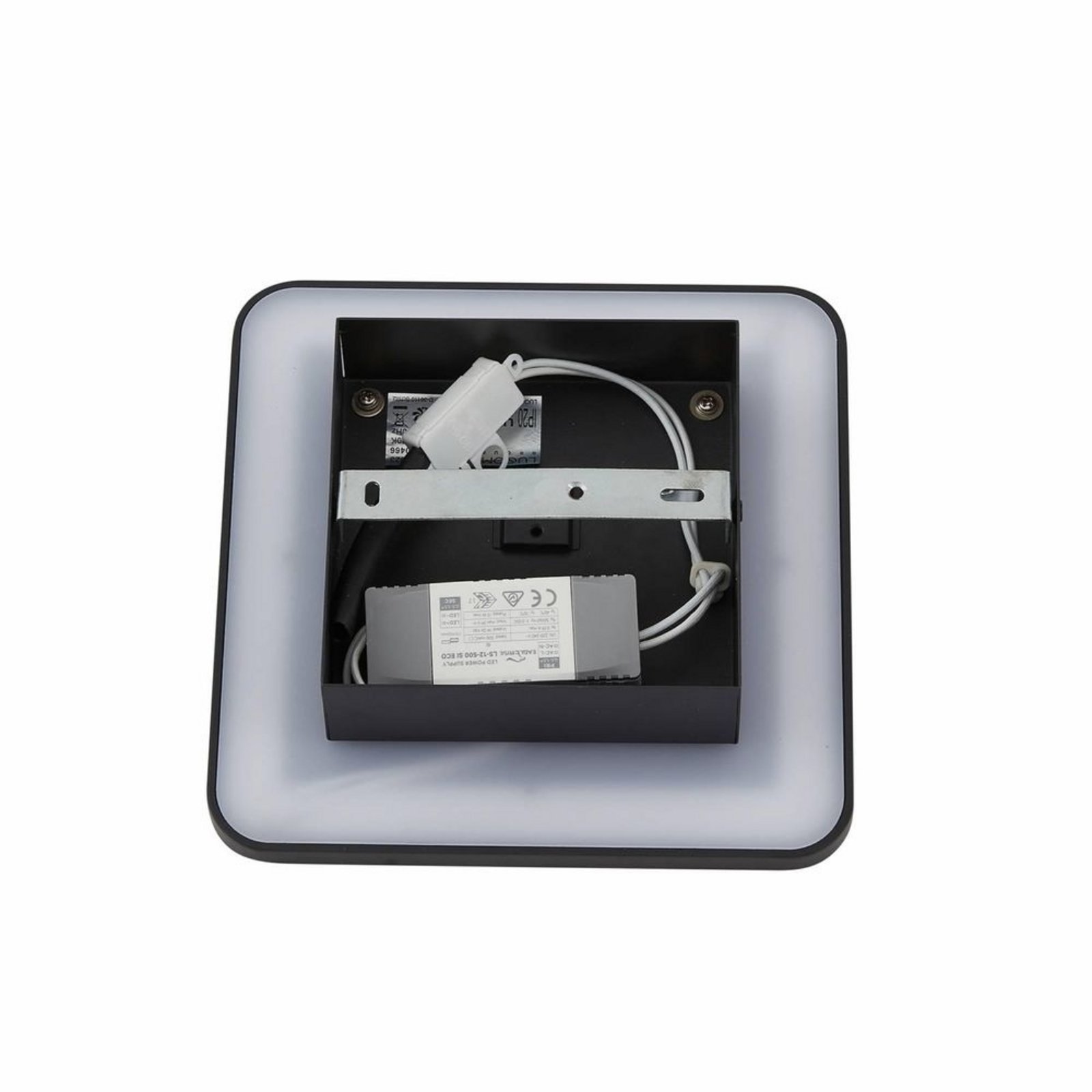 Elrik LED Wandlamp 22 cm Zwart - Lucande