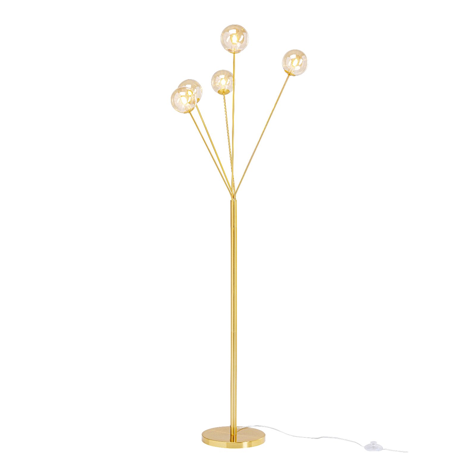 KARE Talea vloerlamp 5-lamps 156 cm goud