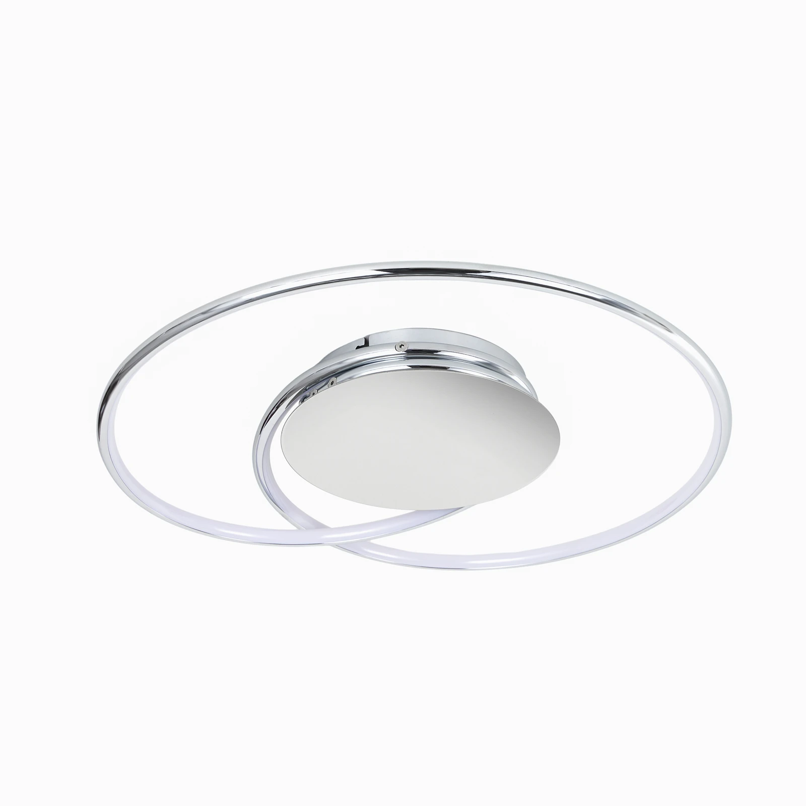 Lindby LED-taklampa Joline, Ø 45 cm, kromfärgad, metall
