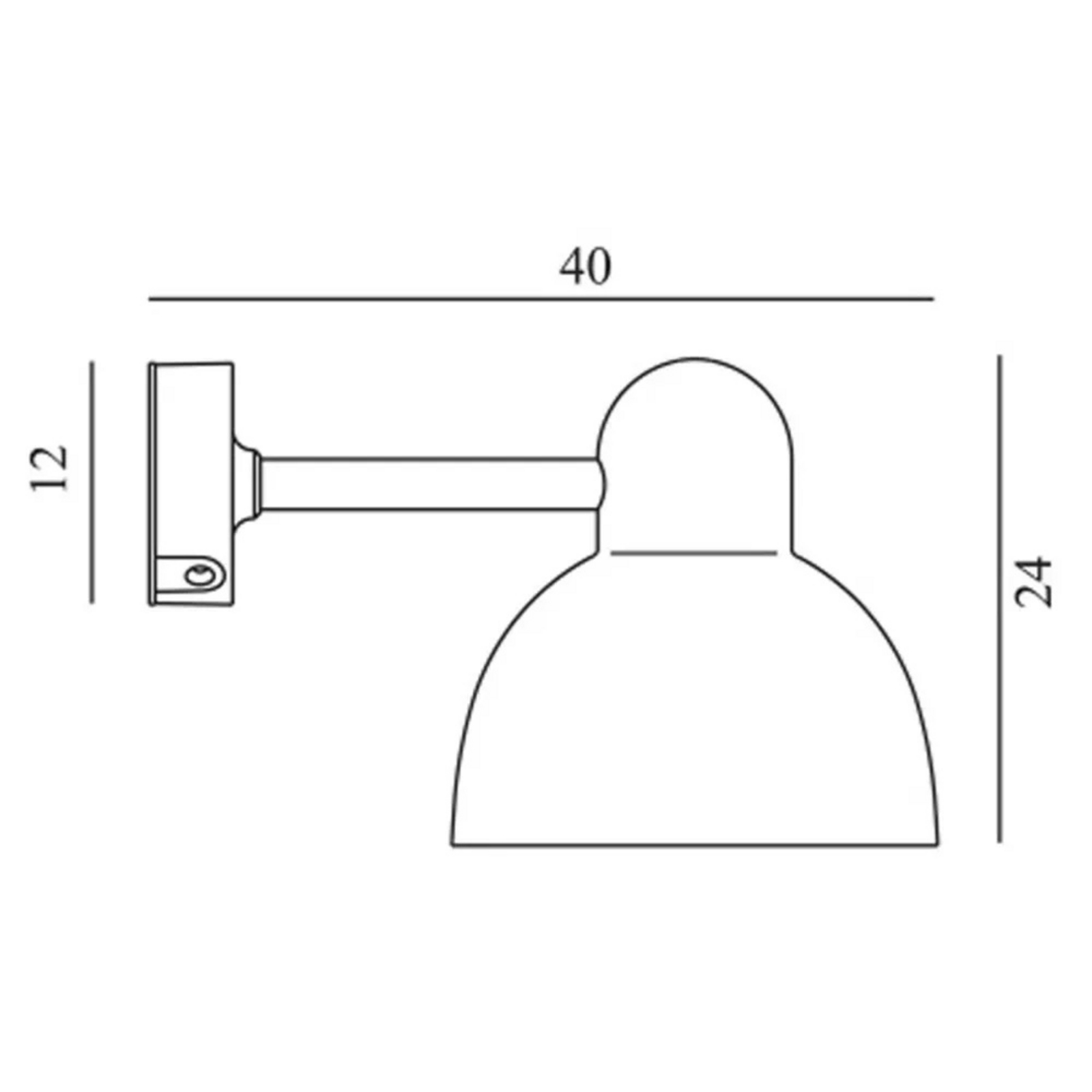 Koster Aplica de Exterior Straight Arm Aluminium - Norlys