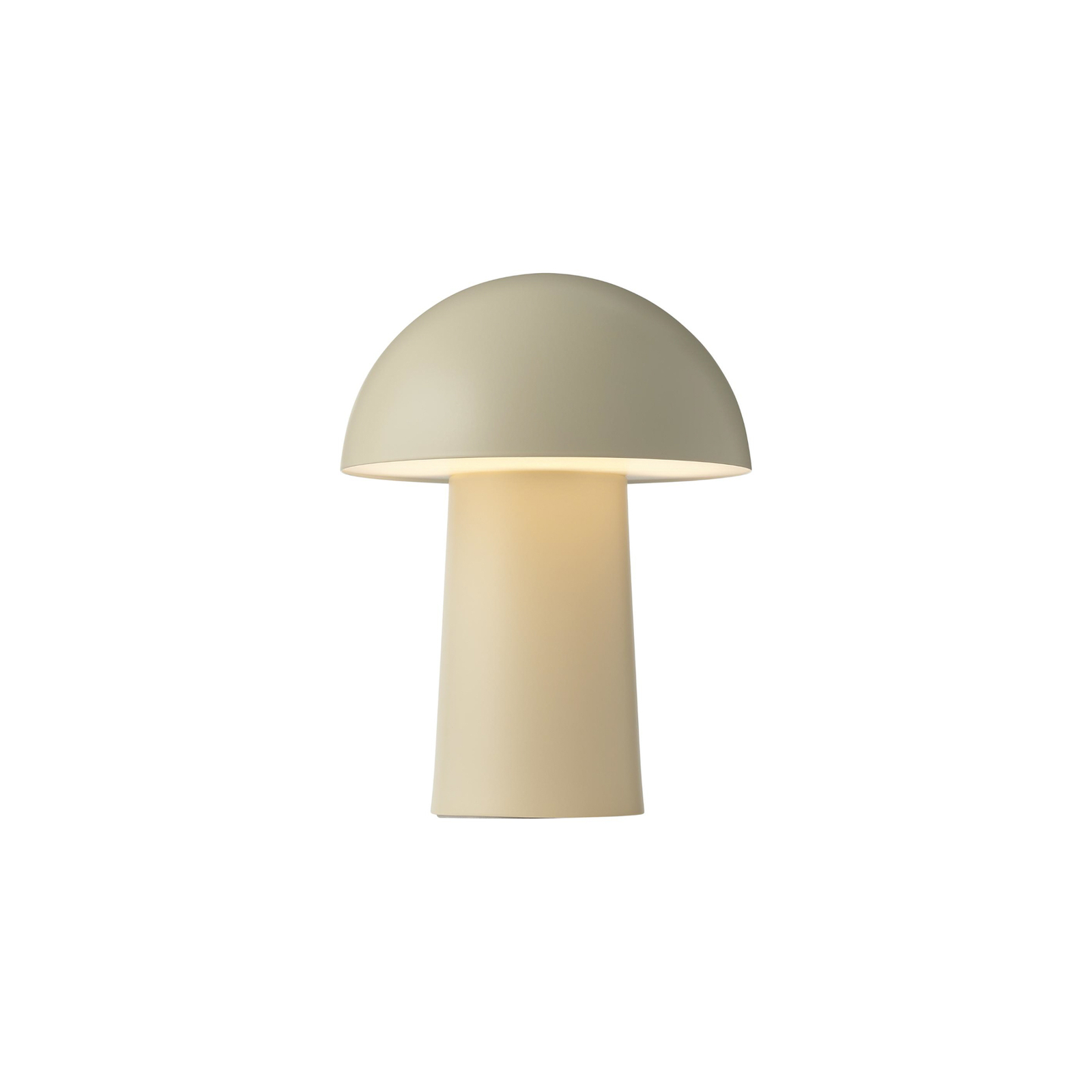 LED oplaadbare tafellamp Faye Draagbaar, beige, dimbaar, USB