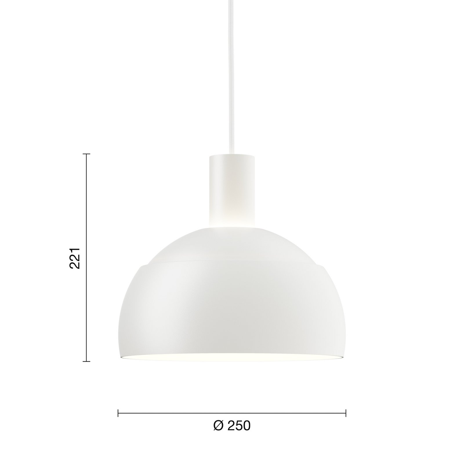 Hängeleuchte FJ Elements weiß Ø 25 cm E27 - Louis Poulsen