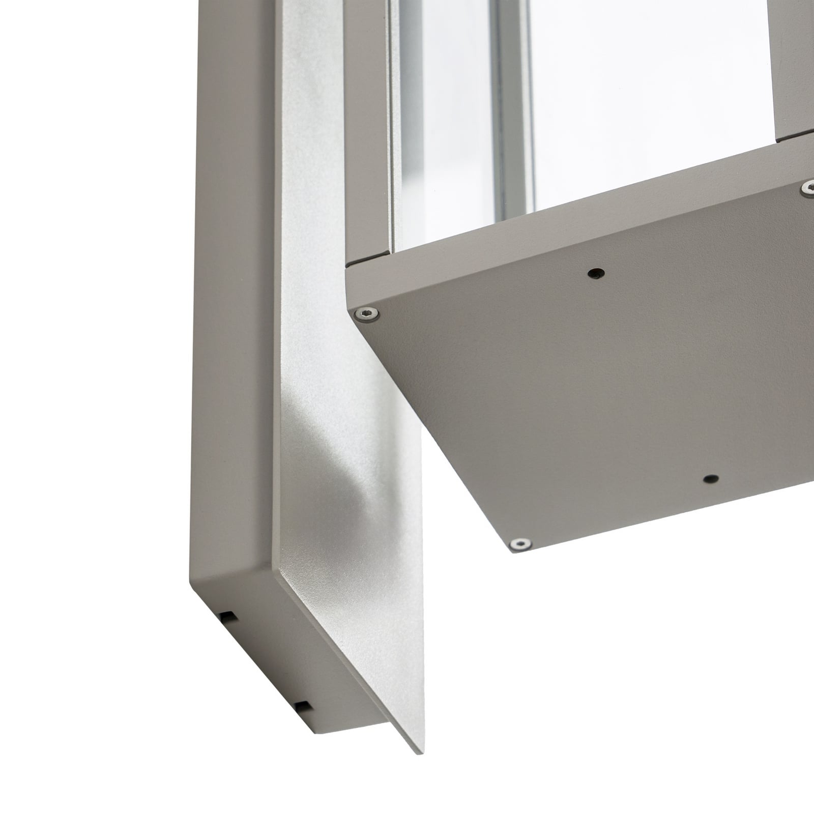 Ferdinand LED buiten wandlamp, aluminium, lichtgrijs, IP54 - Lucande Ferdinand LED buiten wandlamp, aluminium, lichtgrijs, IP54 - Lucande