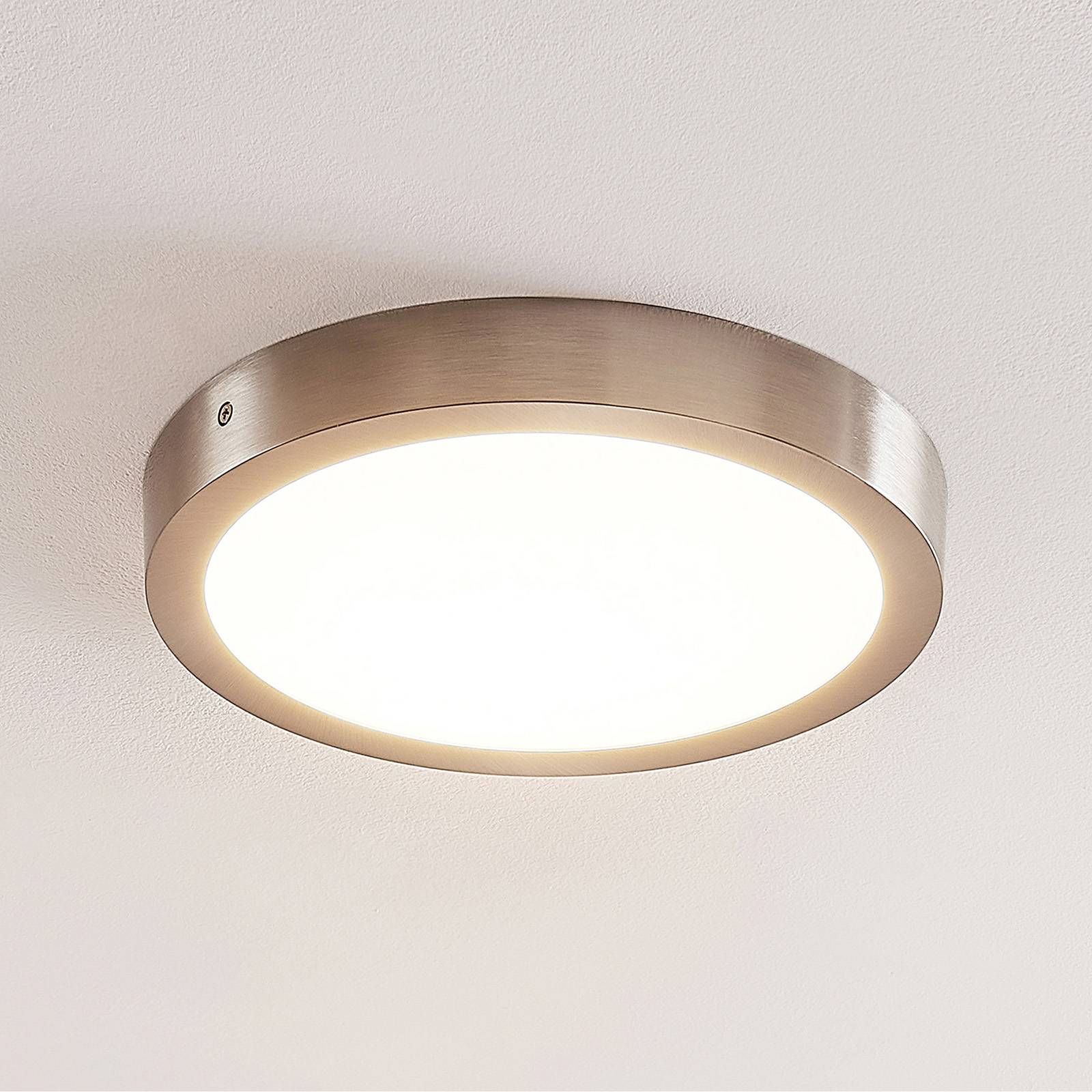 ELC Merina lampa sufitowa LED nikiel, 30 cm