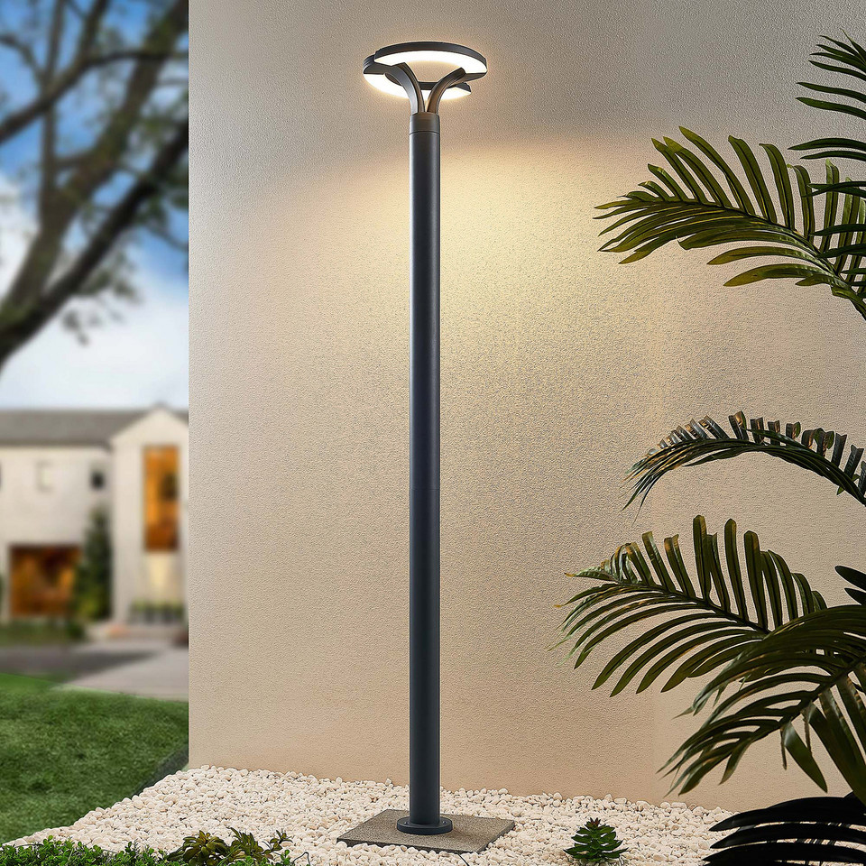 Lindby Keily Trädgårdslampa Circle, svart från Lindby