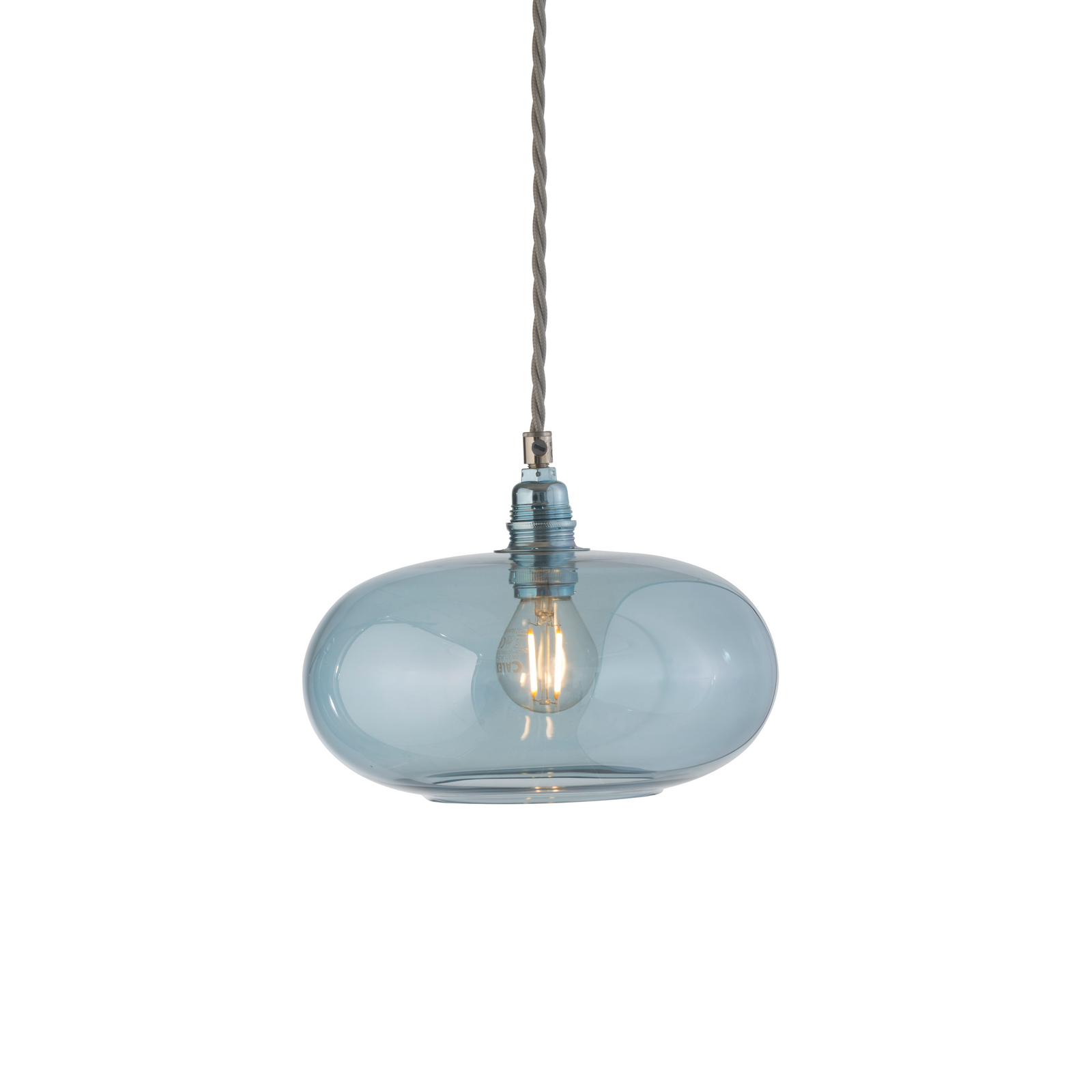 EBB & FLOW függő világítás, kék, üveg, Ø 21 cm