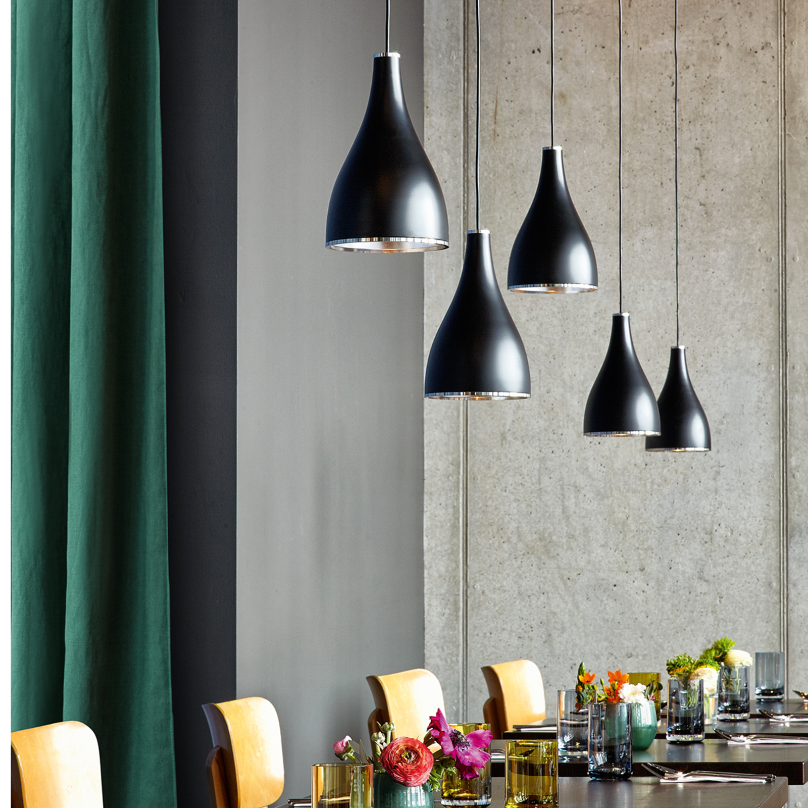 One Eighty Adjustable Hanglamp L Black - Serien Lighting