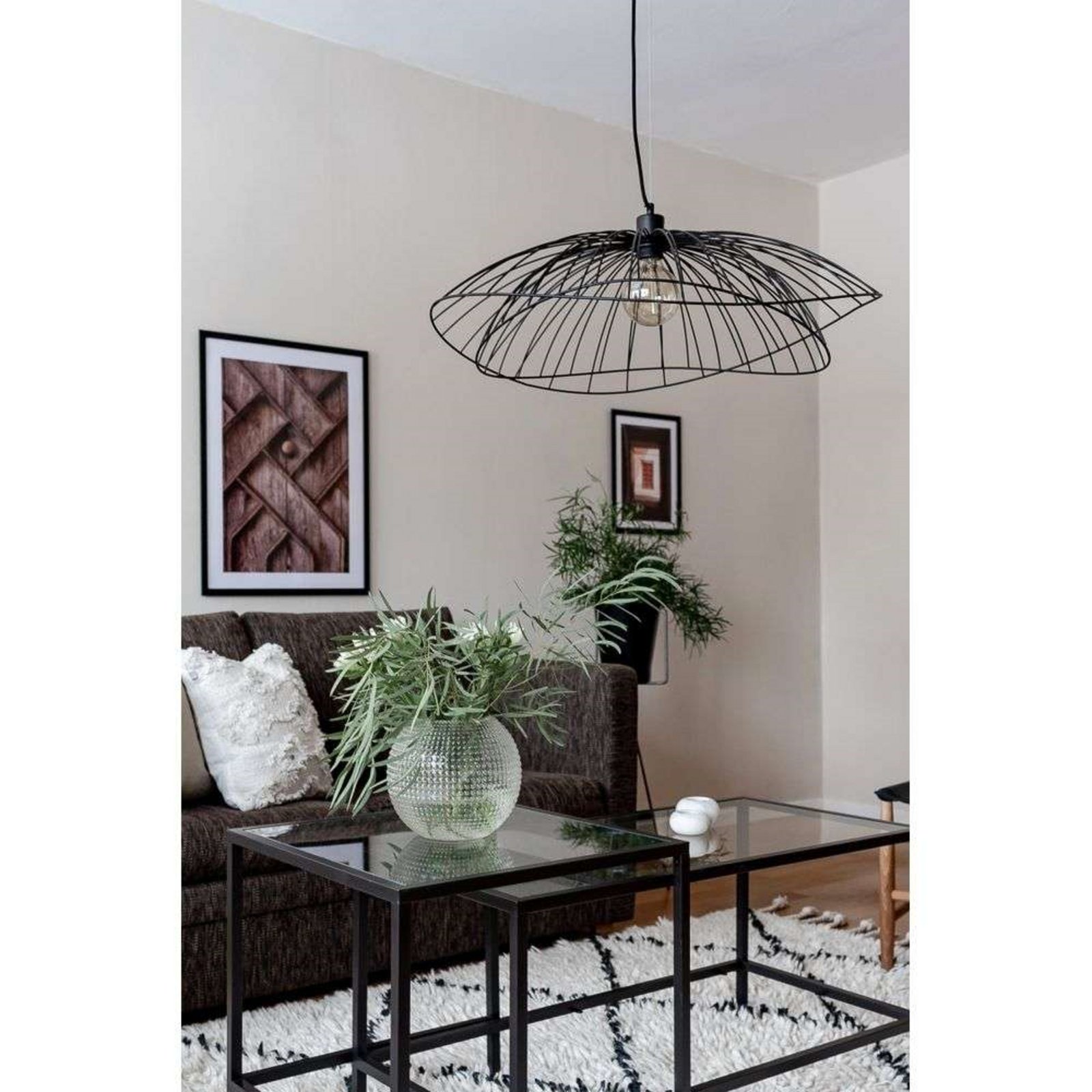 Globen Lighting Pendelleuchte RAY, schwarz, Ø 70 cm Globen Lighting Pendelleuchte RAY, schwarz, Ø 70 cm