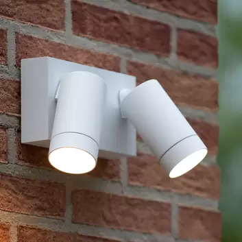LED-Außenwand-Strahler Arc mit Sensor, weiß